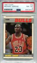 Michael Jordan 1987 Fleer #59 PSA NM-MT 8 Card