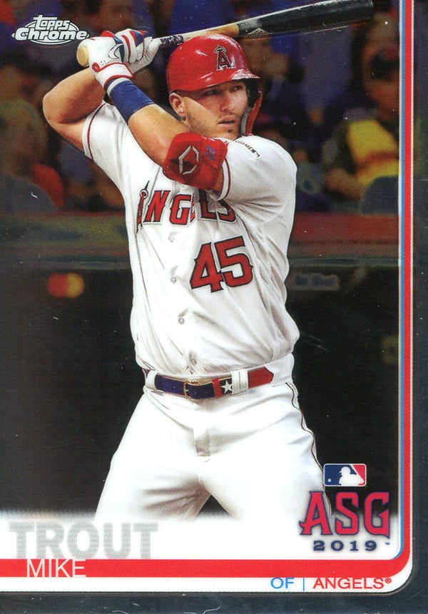 Mike Trout 2019 Topps Chrome Card