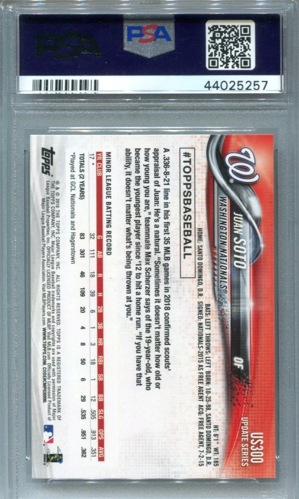 Ronald Acuna Jr. 2018 Topps Chrome International Affairs #IARA (PSA GEM MT 10)