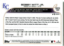Bobby Witt Jr Topps Chrome 2022 Rookie Card #USC35