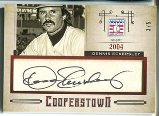 Dennis Eckersley 2015 Panini Cooperstown Autographed Cut Card #3/5
