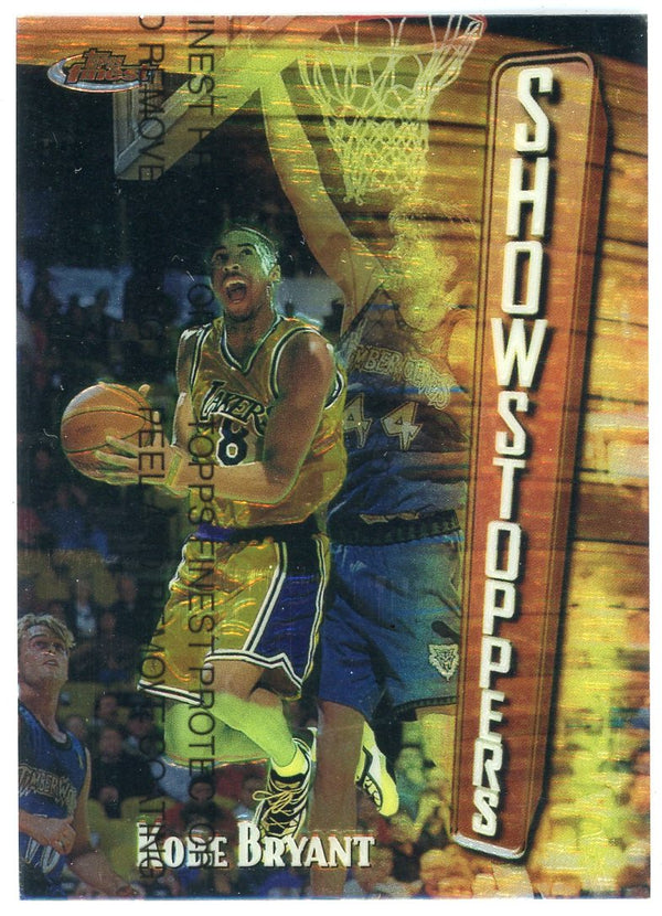 Kobe Bryant 1996 Topps Finest Showstoppers Card w/ Coating #262