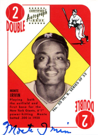 Monte Irvin Autographed 1997 Topps Archive Card