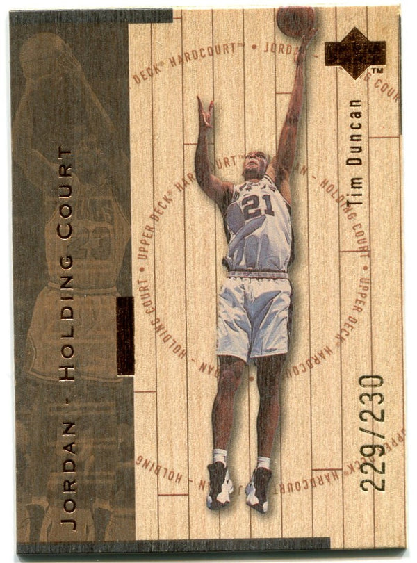 Jordan Holding Court Michael Jordan Tim Duncan Upper Deck 1998 229/230