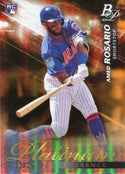 Amed Rosario 2018 Bowman Platinum Orange Refractor Rookie Card 23/25
