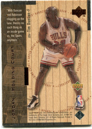 Jordan Holding Court Michael Jordan Tim Duncan Upper Deck 1998 229/230