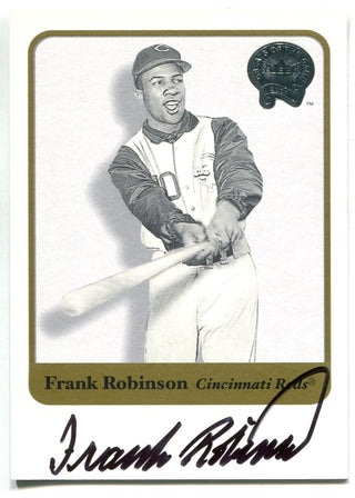 Frank Robinson 2001 Fleer Autographed Card