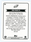 Nick Foles 2012 Topps Magic Mini Rookie Card #97