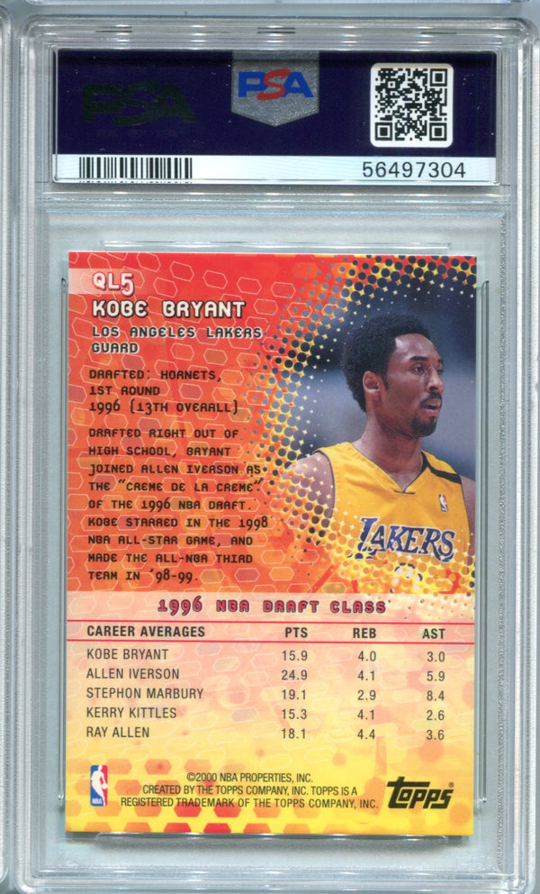 Kobe Bryant 2000 Quantum Leaps #QL5 PSA NM 7 Card