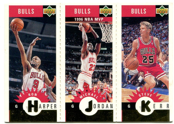 Ron Harper Michael Jordan Steve Kerr Upper Deck