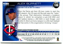 Alex Burnett Topps Chrome 2010 Rookie Card