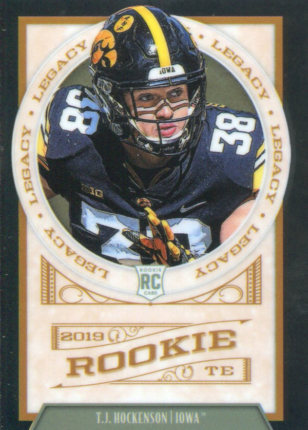 T.J. Hockenson 2019 Panini Legacy Chrome Rookie Card
