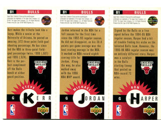 Ron Harper Michael Jordan Steve Kerr Upper Deck