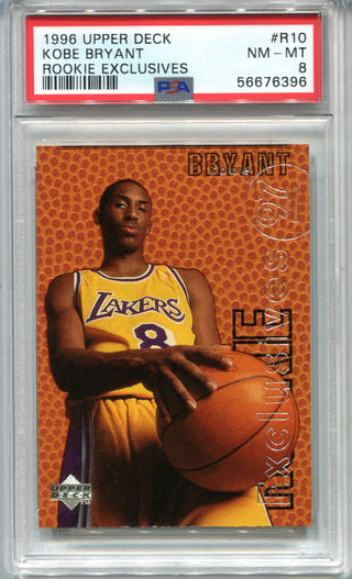 Kobe Bryant 1996 Upper Deck #R10 PSA NM-MT 8 Card