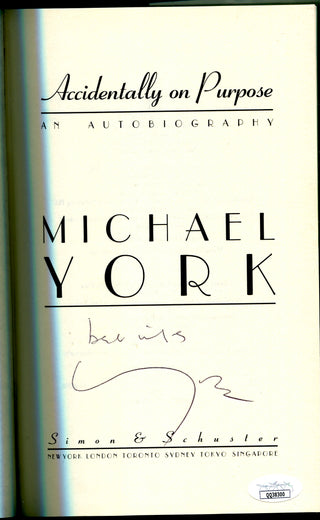 Michael York Autographed Book "Accidentally On Purpose" (JSA)