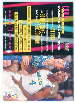 Chris Webber 1993 Topps Stadium Club Members Only Beam Team Card #21