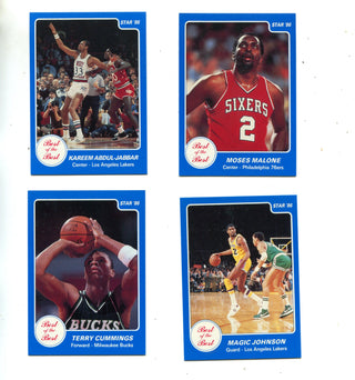 1986-87 Star Best of the Best Basketball Partial Set #`s 1,5,8,10