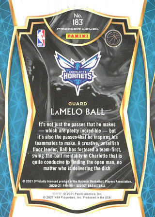 LaMelo Ball 2021 Panini Select Rookie Card