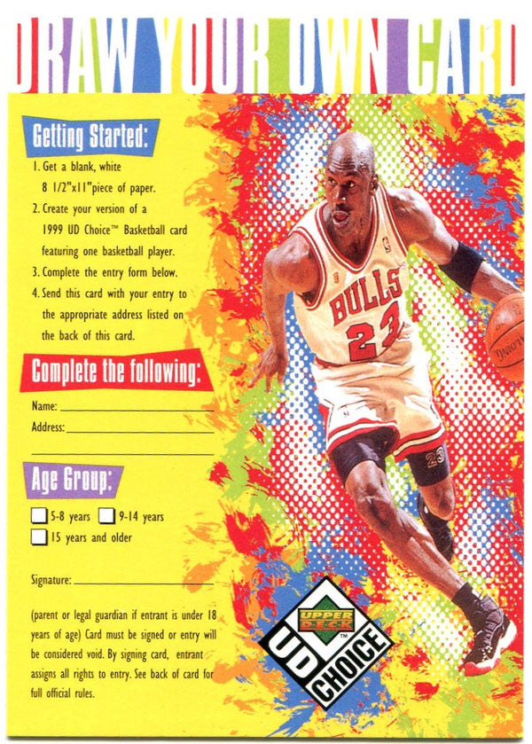 Michael Jordan Draw Your Own Card Upper Deck