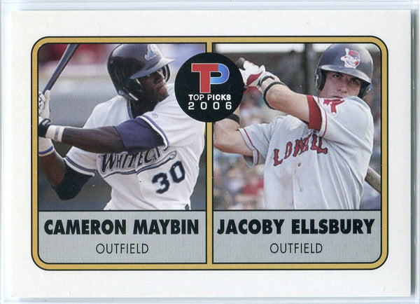 Cameron Maybin & Jacoby Ellsbury 2006 Top Picks Rookie Card