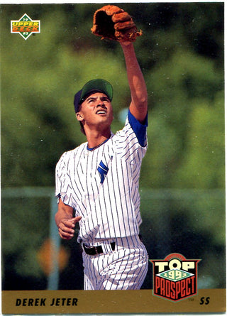 Derek Jeter 1993 Upper Deck Unsigned Top Prospects Card