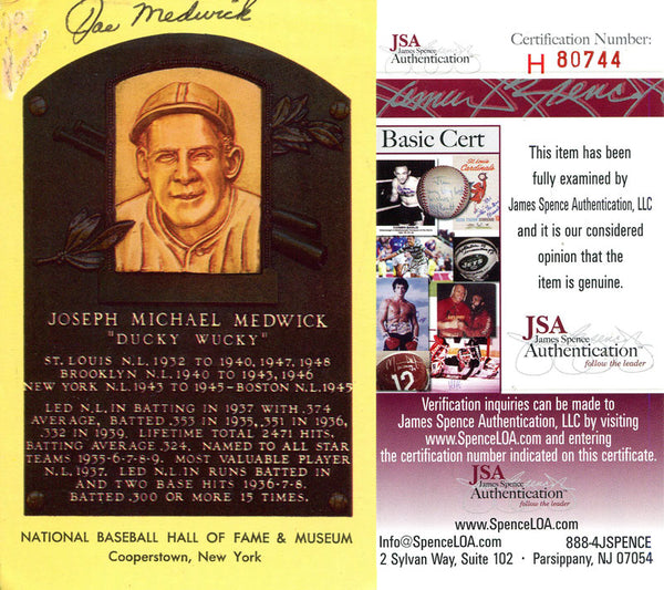 Johnny Mize Autographed 1988 Pacific Card