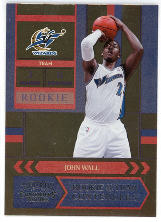 John Wall 2010-11 Panini Playoff Contenders Patches Rookie Card #1