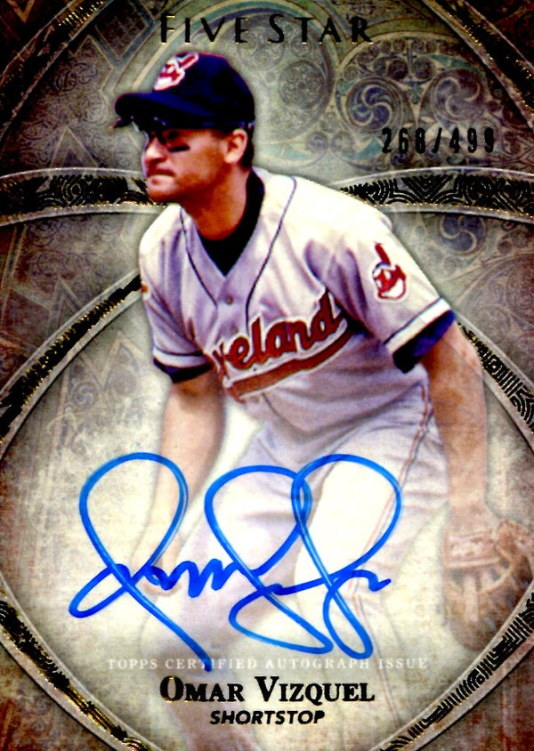 Omar Vizquel 2014 Topps Five Star Autographed Card #268/499
