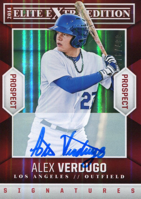 Alex Verdugo Autographed 2014 Elite Extra Edition Rookie Card 78/499