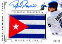 Rafael Palmeiro 2014 National Treasures Autographed Card #6/25