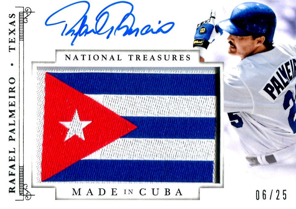 Rafael Palmeiro 2014 National Treasures Autographed Card #6/25