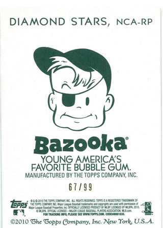Rick Porcello 2010 Topps Diamond Stars Bazooka Autographed Card #67/99