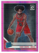 Coby White 2019-20 Panini Donruss Optic Pink Hyper Prizm Rookie Card #180