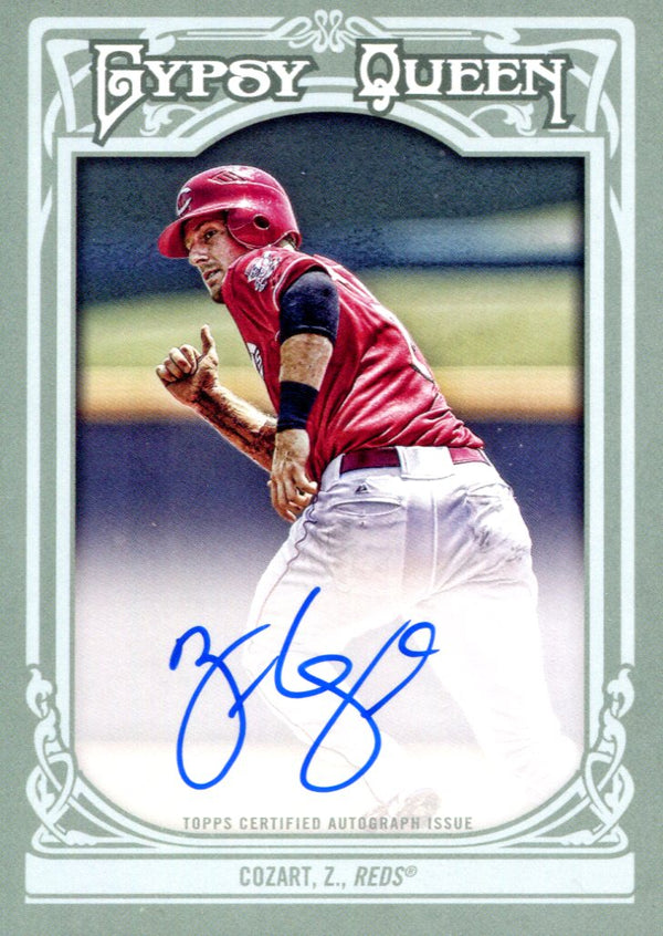 Zack Cozart Autographed 2013 Topps Gypsy Queen Card