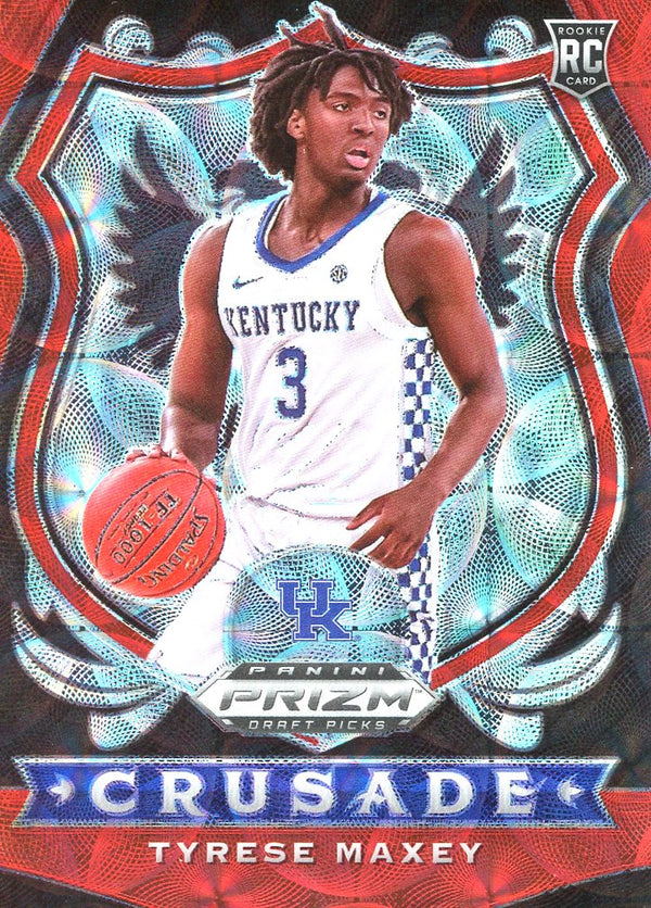 Tyrese Maxey 2020 Panini Prizm Rookie Red Scope Card #46/88