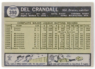 Del Crandall 1961 Topps Card #390