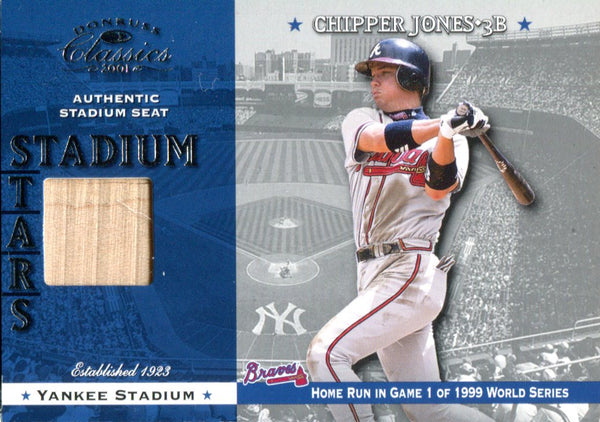 Chipper Jones 2001 Donruss Classics Stadium Stars Bat Card