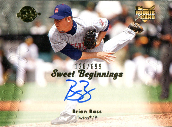 Brian Bass Autographed 2008 Upper Deck Sweet Spot Rookie Card