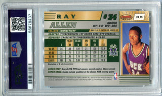Ray Allen 1996 Bowman's Best #R5 PSA NM-MT 8 Card