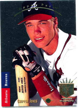 Chipper Jones 1993 Upper Deck Premier Prospects Unsigned Card