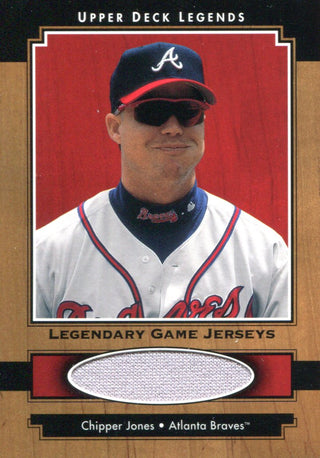 Chipper Jones 2001 Upper Deck Legendary Game Jersey Card