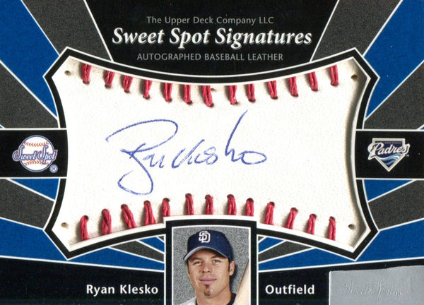 Ryan Klesko Autographed 2004 Upper Deck Sweet Spot Card