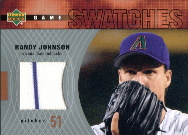 Randy Johnson 2002 Upper Deck Game Swatches Jersey Card