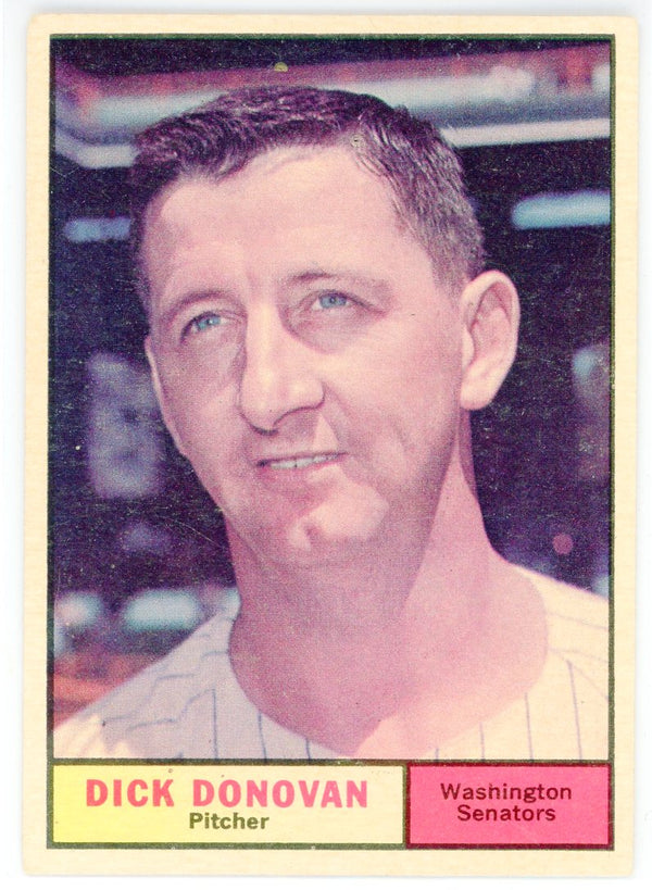  1961 Topps # 414 Dick Donovan Washington Senators