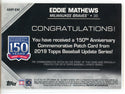 Eddie Mathews 2019 Topps 150th Anniversary Commemorative Patch Card #AMP-EM