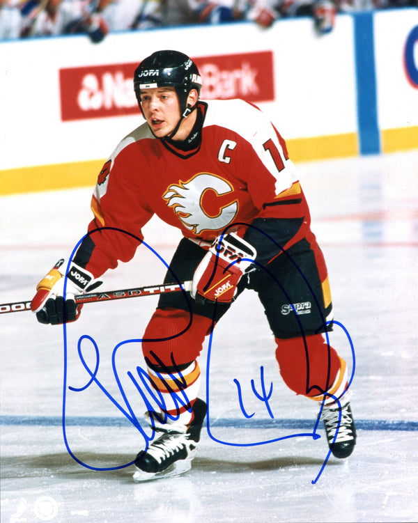 Theoren Fleury Autographed Calgary Flames 8x10 Photo