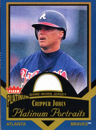 Chipper Jones 2003 Fleer Platinum Jersey Card