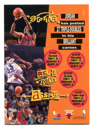 Michael Jordan 1993-94 Topps Stadium Club #1 Card