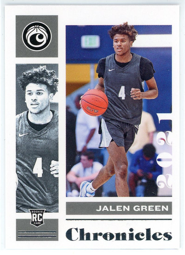 Jalen Green 2021-22 Panini Chronicles Draft Picks Rookie Card #4