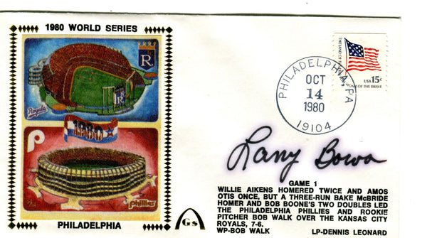 Larry Bowa 1980 World Series Philadelphia Autographed First Day Cover